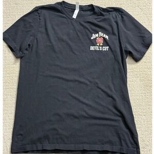 Jim‎ Beam Devil's Cut Graphic T-Shirt Alcohol Bourbon Whiskey Black